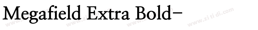 Megafield Extra Bold字体转换